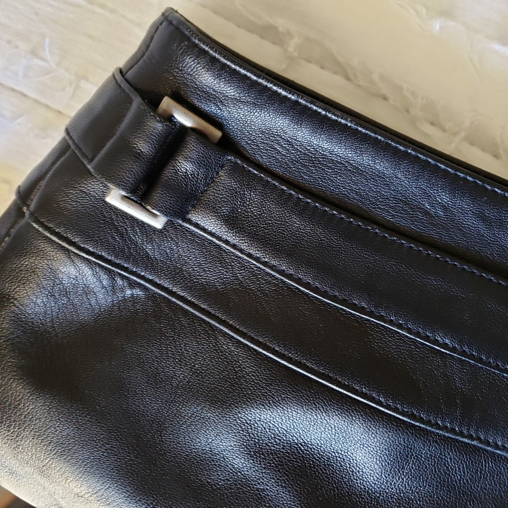 Valerie Separates Black Leather Pencil Skirt 12 - Picture 3 of 7